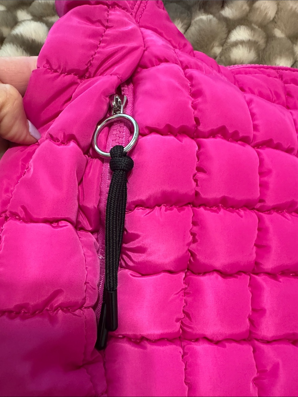 FP Movement by Free People Quilted Hot Pink Shoulder Bag - Picture 4 of 8